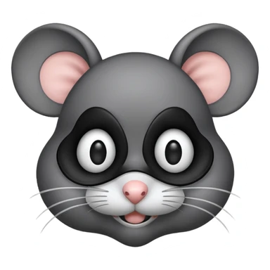 mouse with black mask  sticker