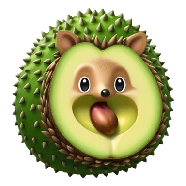  hedgehog avocado 🦔🥑   sticker