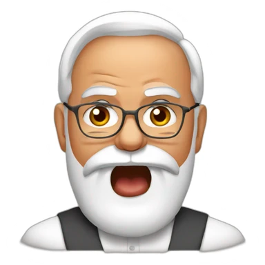 Angry Narendra Modi sticker