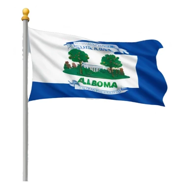 university of Alabama in Huntsville flag sticker