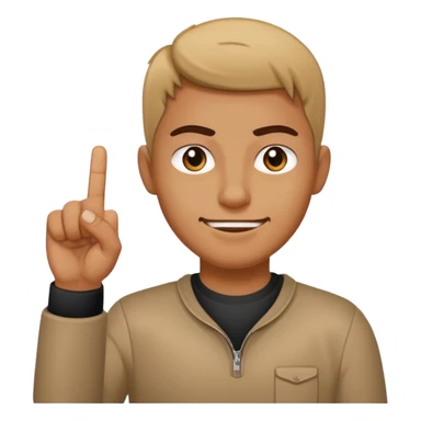 Orta parmak ceken adam sticker