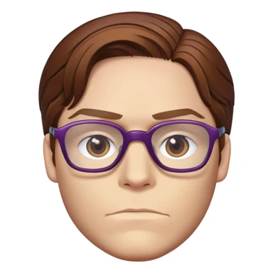 zemo brown hair with glasses marvel from captain america: civil war sticker