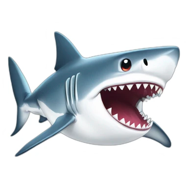 shark atack ball sticker