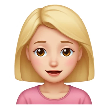 Blushing, shy, little tears, happy sticker