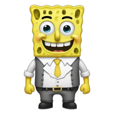 Spongebob wearing à haut sticker