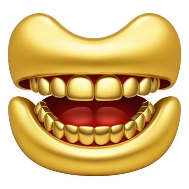 gold grillz sticker