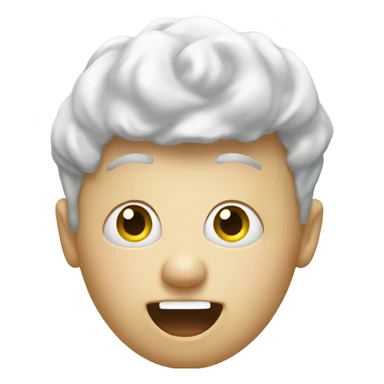 Head coming out of toilet sticker