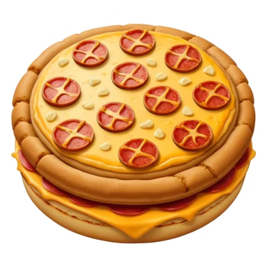 Pizza macaron sticker