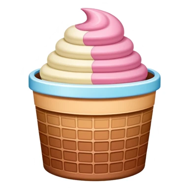 Neopolitan Ice-cream Tub sticker