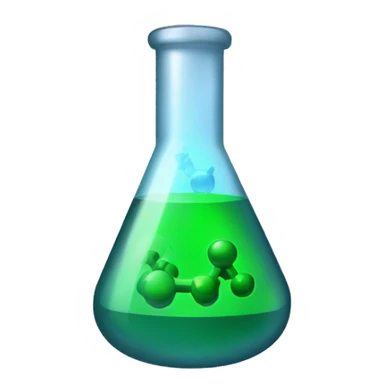 Chemicals being made in a lab sticker