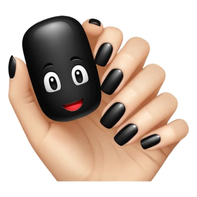 nail art black sticker