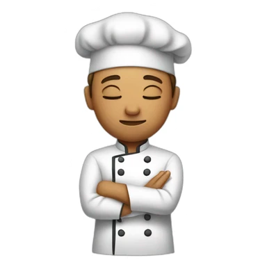 Chef one hand pinched eyes closed sticker