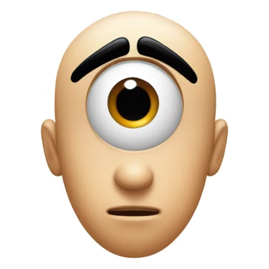 One eyebrow lift sticker