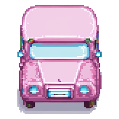 pink bus sticker