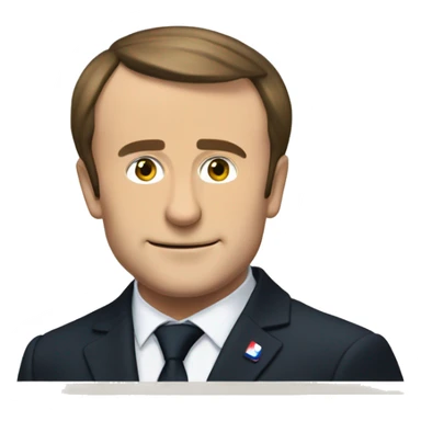Macron sur un tatami  sticker