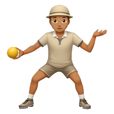 Joueur pétanque sticker