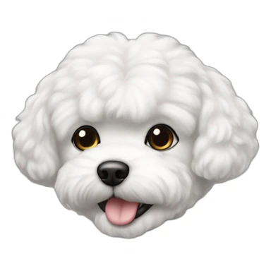 mujer piel blanca congo negro y perro bichon blanco sticker