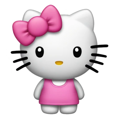 Hello kitty with big butt sticker