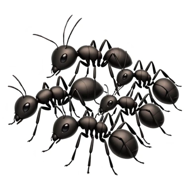 cute black ants sticker