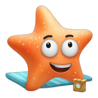 patrick-star-on-vacation sticker