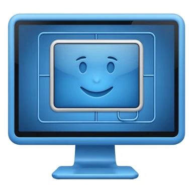 computer screen with wireframe layout sticker