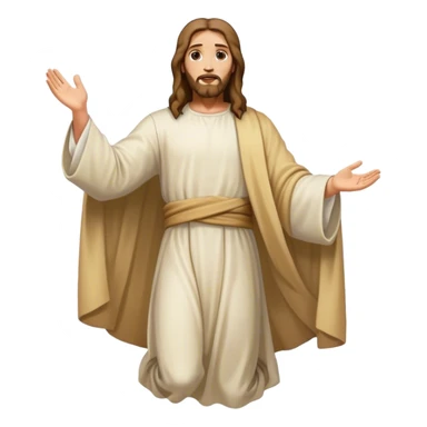 jesus levitating  sticker