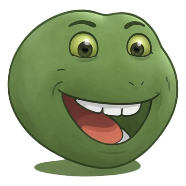 Brown laughing emoji sticker