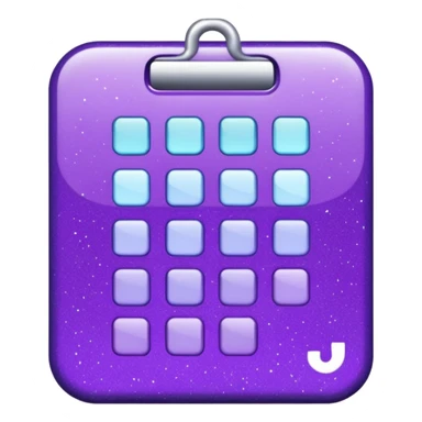 Glitter Purple and Cian spreadsheet sticker