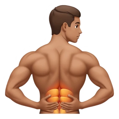 Tensión muscular en la espalda  sticker