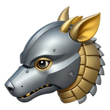 armored animal sticker