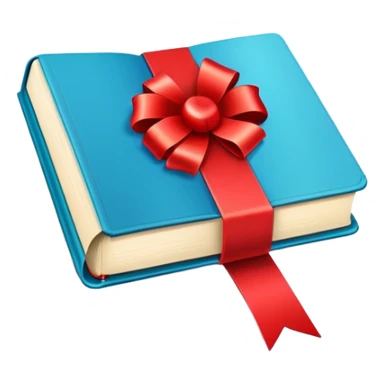 colorful book with bookmark sticker