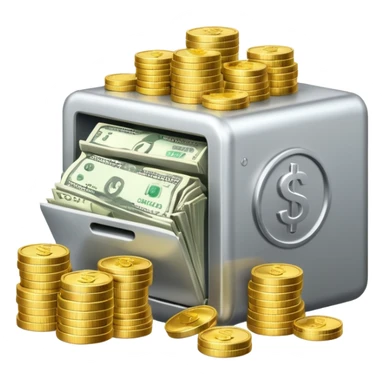 
METAL  bank ON MONEY sticker