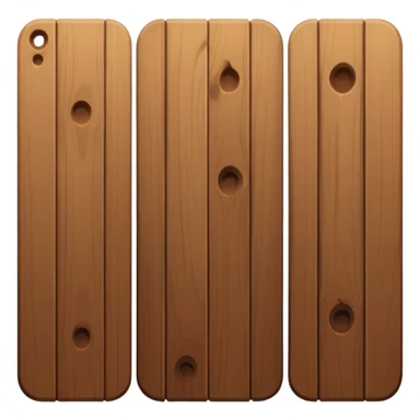 one cartoon like wood plank sticker