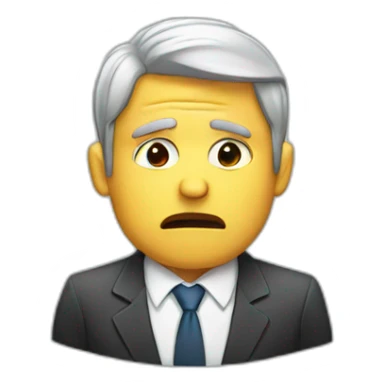 businessman suffering sticker