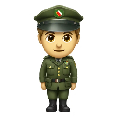 ragazzo italiano con la divisa della guardia di finanza  sticker