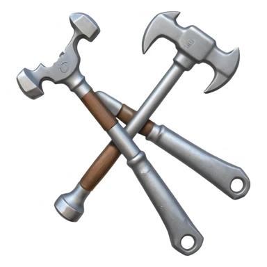 grey spanner tool and hammer sticker