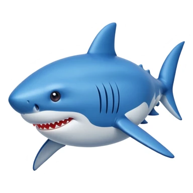Shark blueberry inflation sticker