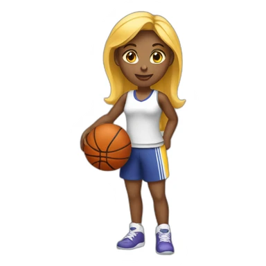 fille-basketeuse sticker