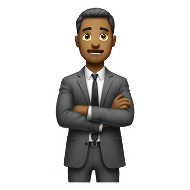 stressed business man with no money sticker