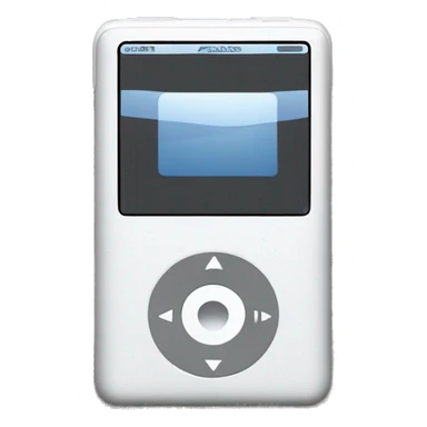 white ipod classic sticker