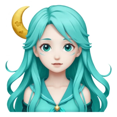 Hazy moon miku sticker