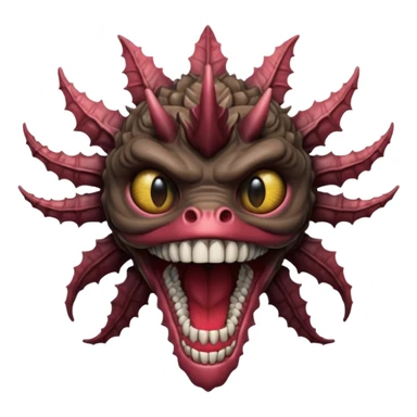 quiero q mi emoji se parez ca a un demogorgon de stranger things pero q no sea un dragon sticker
