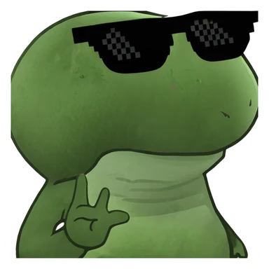 Baby with sunglasses  sticker