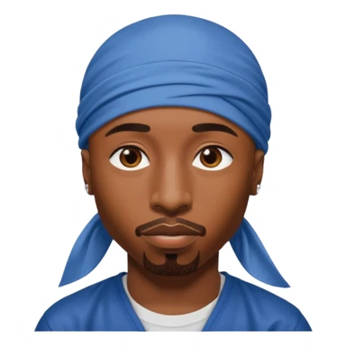 2Pac only face and durage sticker