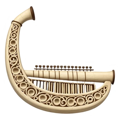 prehistoric musical instrument sticker