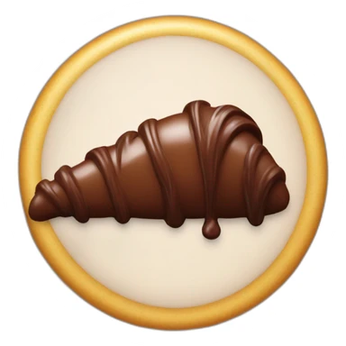 Chocolate whipped crossiant sticker