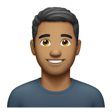 latino man with short hair sticker