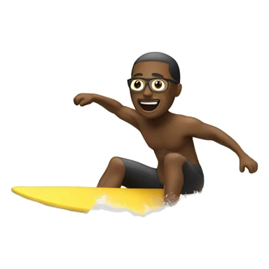 person surfing by beach sticker