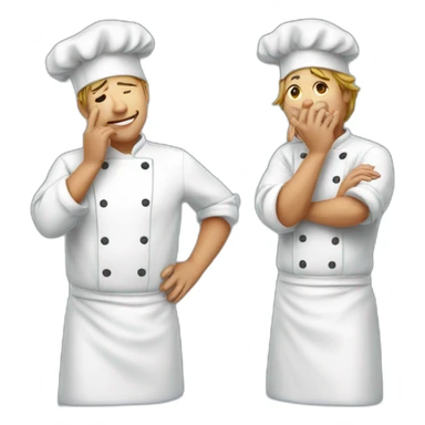 chef kissing pinched fingers in joy sticker