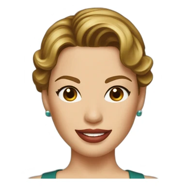 Katherine Heigl with brown hair sticker